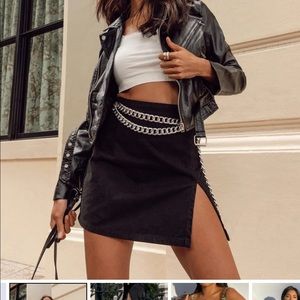 Princess Polly Black Lola Mini Skirt